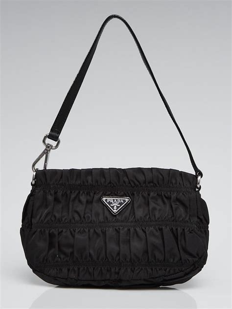 prada 2000 nylon bag|Prada ruched nylon bag.